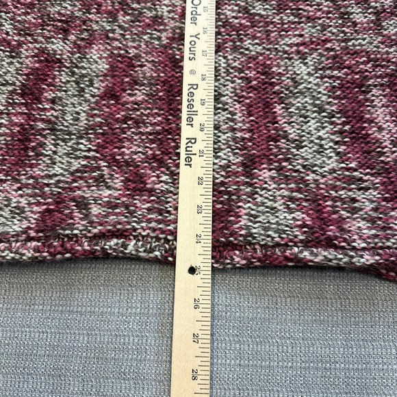 Columbia‎ Womens XL Sweater Long Sleeve Marled Knit Pink Chunky Cottagecore Wool - Picture 8 of 8